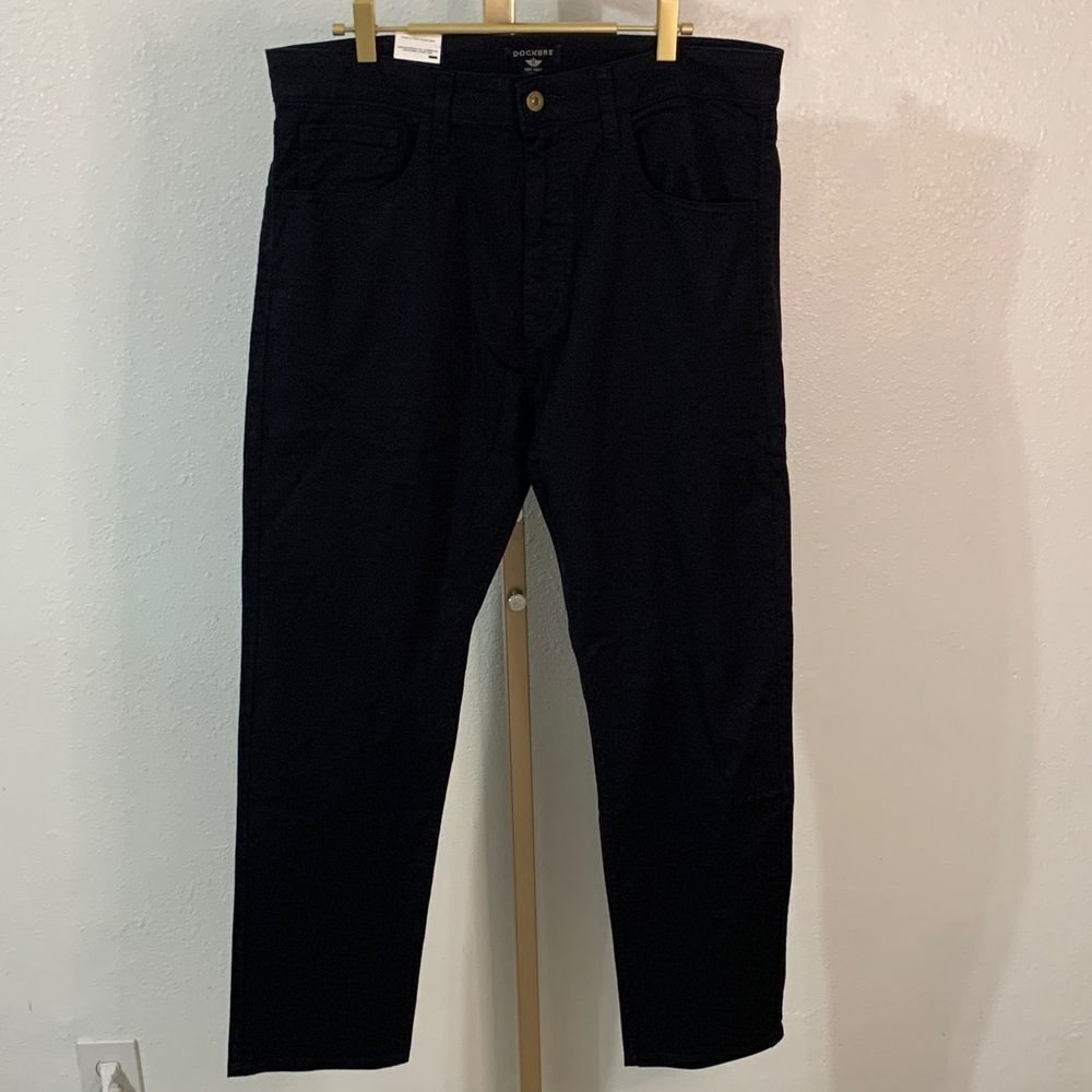 Dockers Black Straight leg Jean Pants 34 x32
